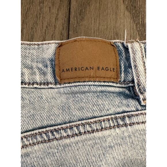 American Eagle Women's Distressed Cut Off Blue Jean Shorts 00 - Picture 7 of 10